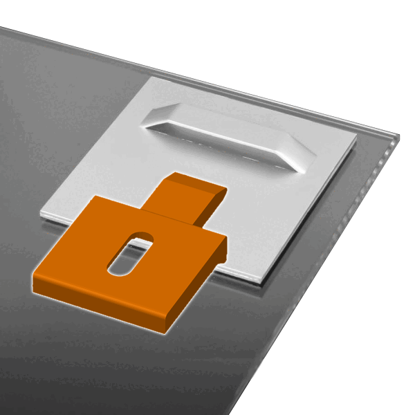 Picture hook for alu Dibond hooks by stevQ Download free STL model