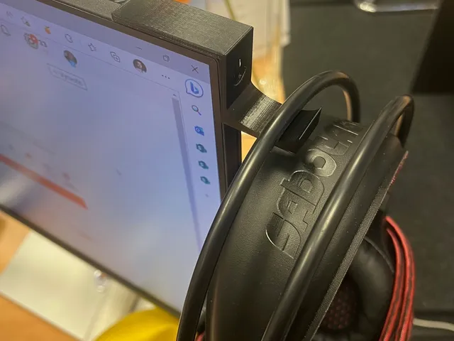 Universal Headset Holder for Monitor