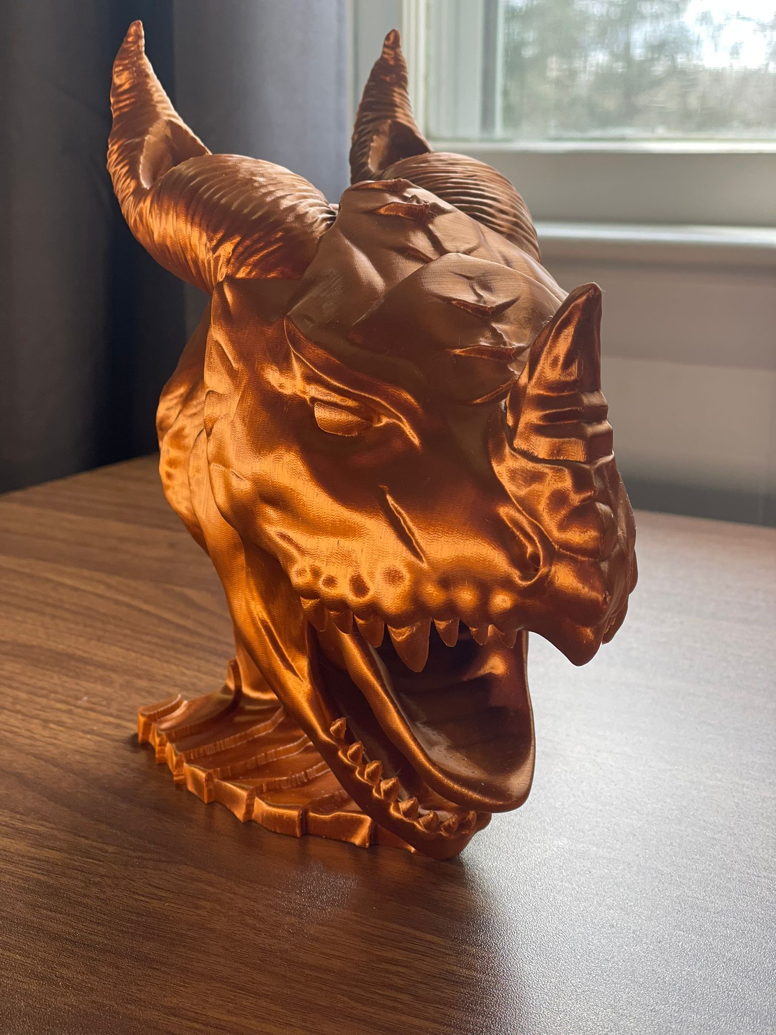 Dragon Head Dice Tower (Supportless Print) by Measure Once Cut Twice
