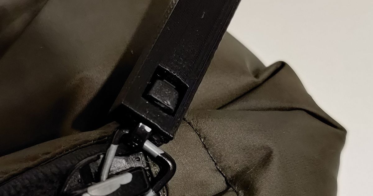 Zip Tie Zipper Pull by OBConcepts Download free STL model