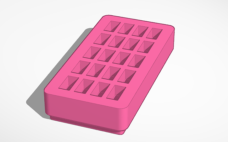 Simple, shallow, 1x2 Gridfinity LR44 battery holder