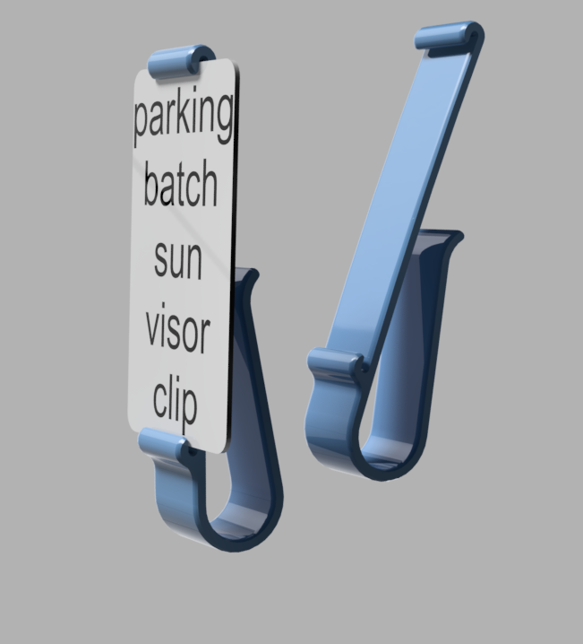 Parking Batch Sun Visor Clip by Keemo Download free STL model