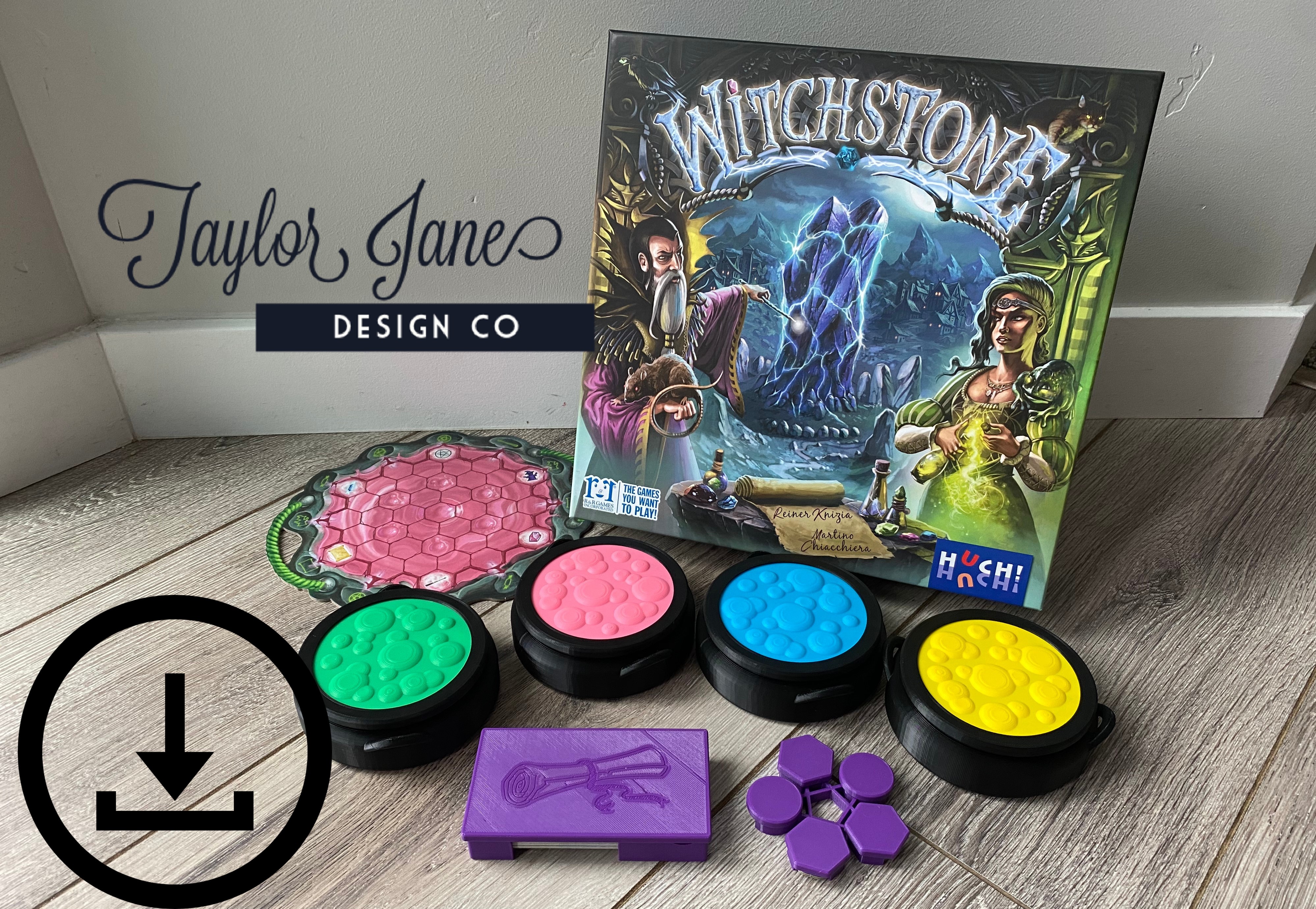 Miniatura 2 do modelo 3D Witchstone Pentagram Holder