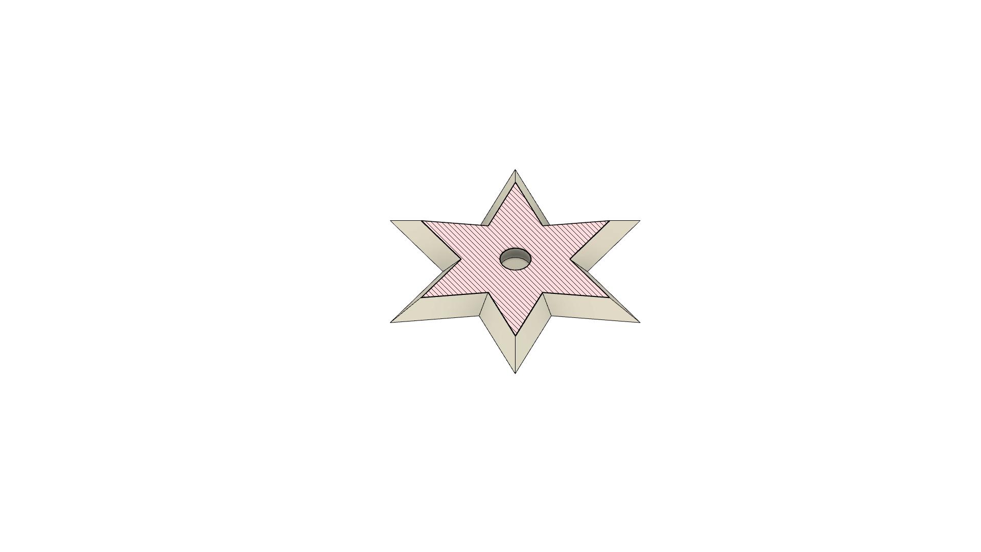 Star with magnet insert