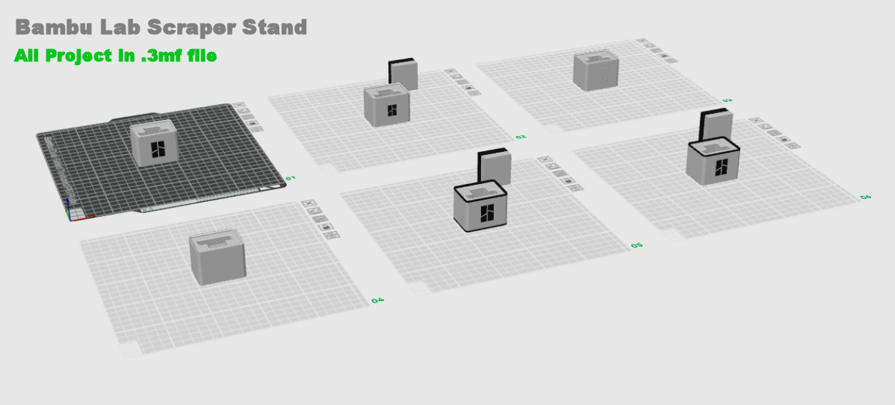 NEW Bambu Lab Scraper Stand By STORM DESIGN | Download Free STL Model ...