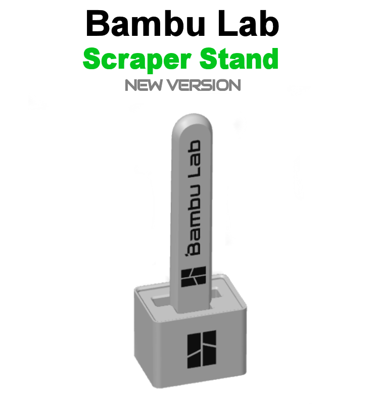 Miniatura 2 do modelo 3D NEW Bambu Lab Scraper Stand