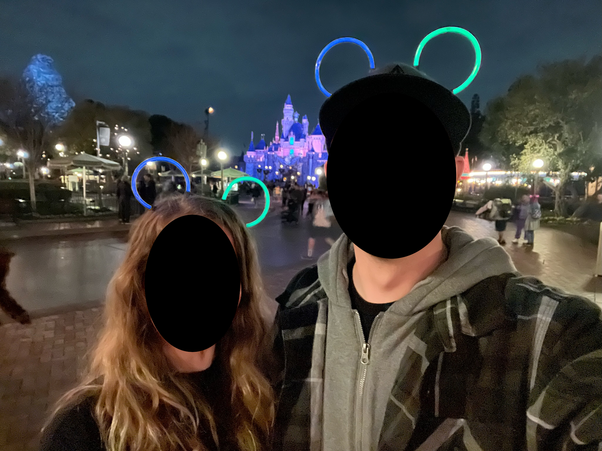 Glowstick Mouse Ears Headband