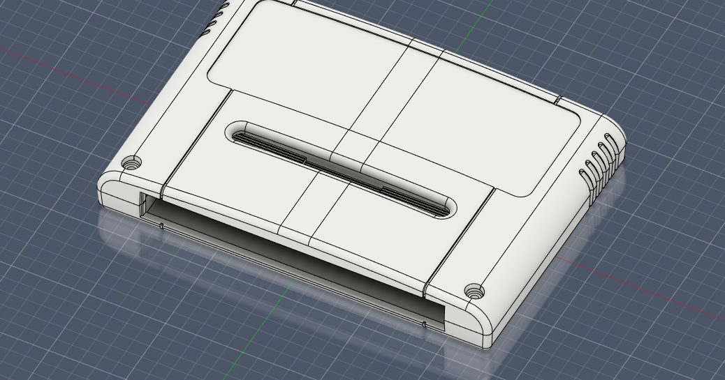 SNES PAL reproduction cartridge by Mattia Martelli Download free STL model
