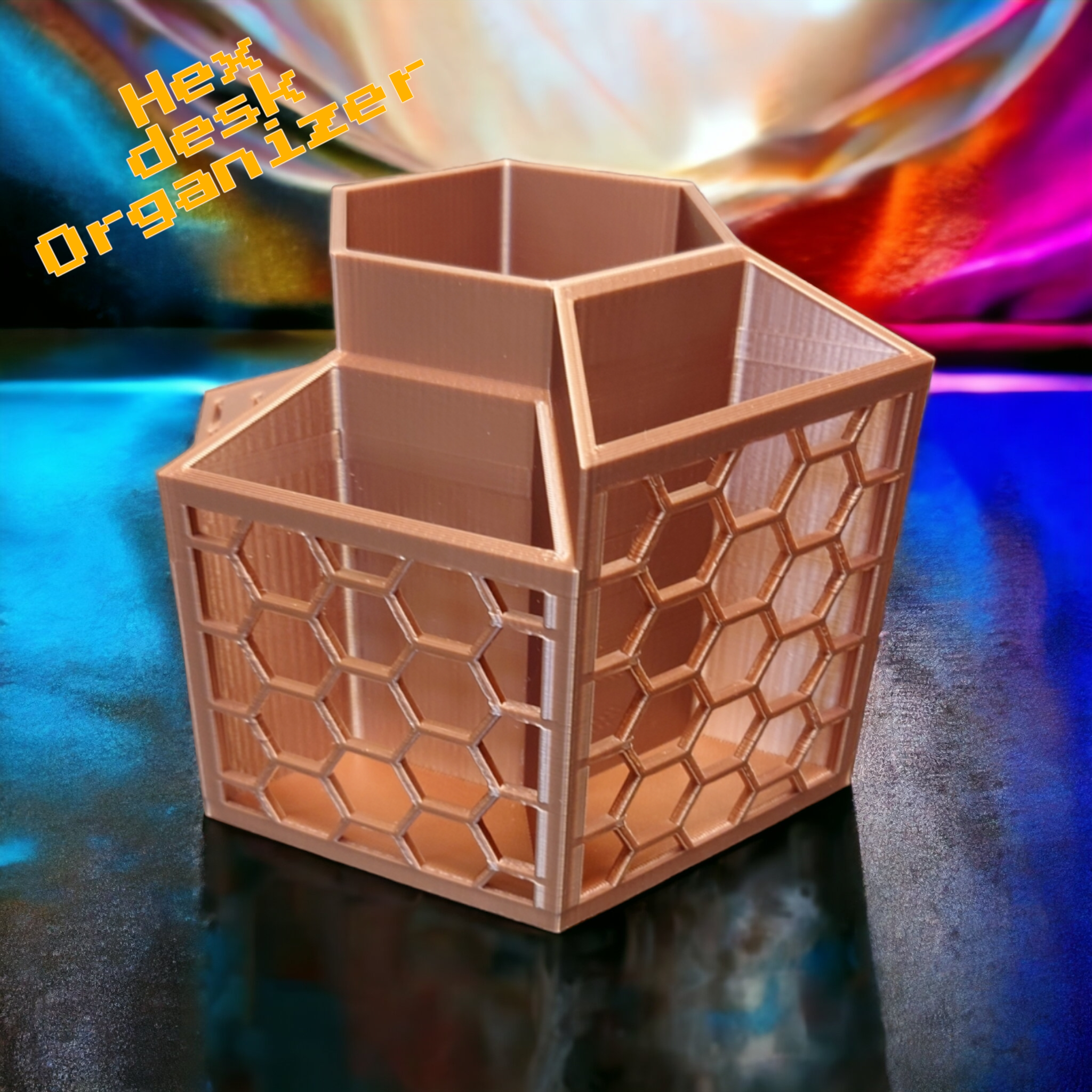 Hex desk organizer