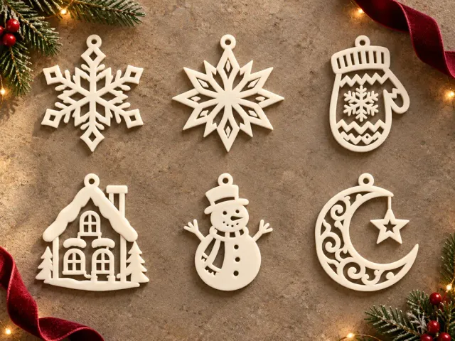 Classic Christmas Tree Ornaments v3