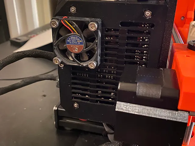 Einsy base external fan modification