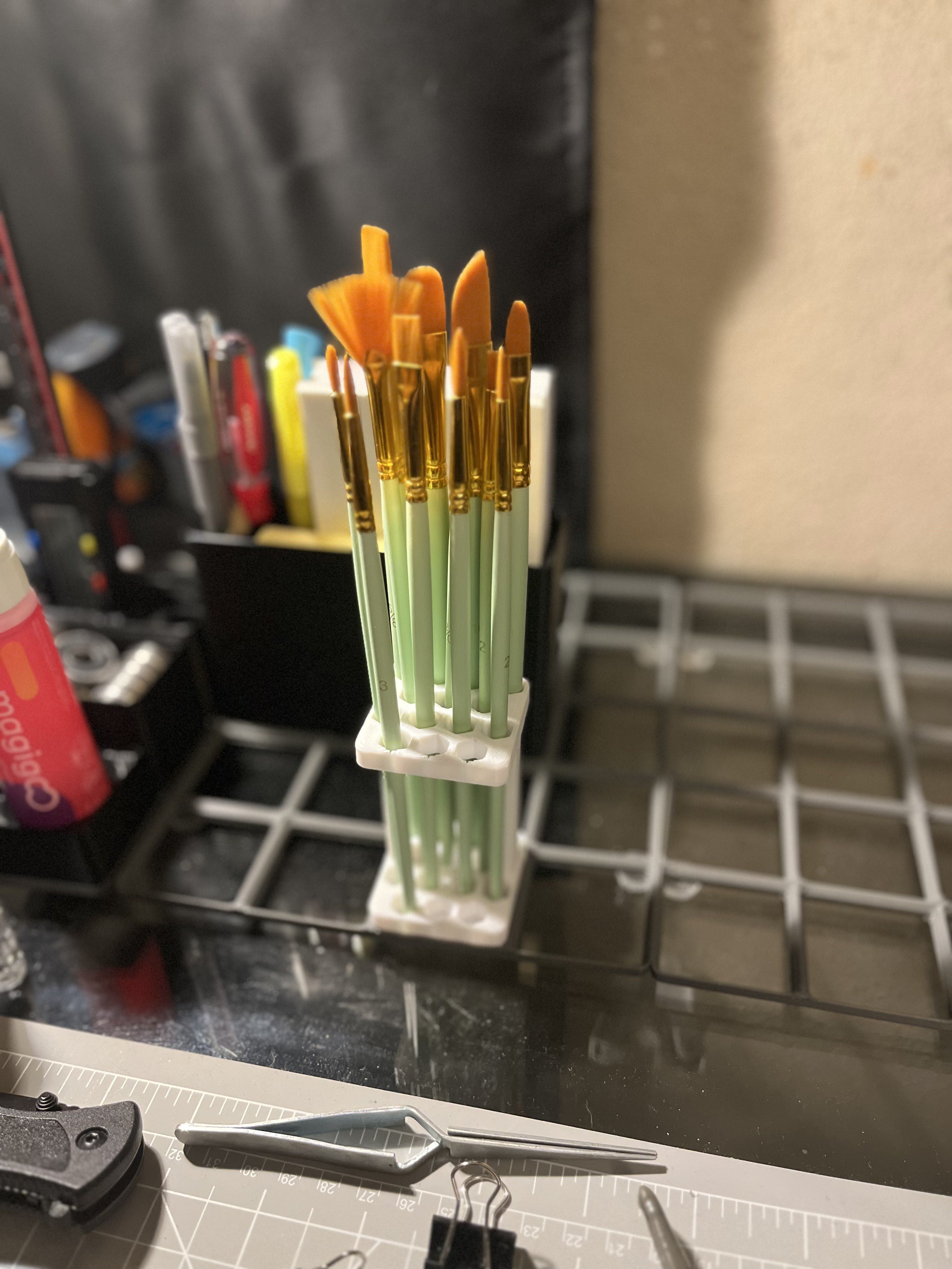 Gridfinity Paintbrush Holder By Maker Null | Download Free STL Model ...