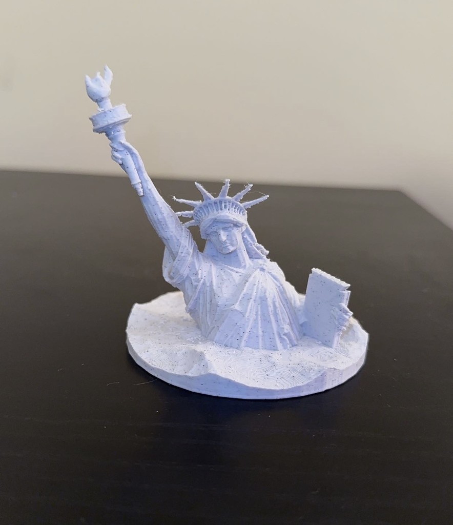Sinking Statue of Liberty