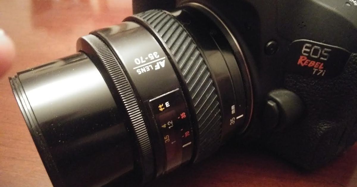 Minolta AF to Canon EF Lens Adapter by Omega-TI | Download