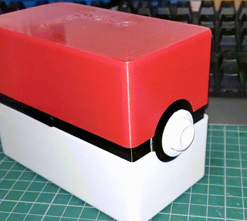 Yoto Card Storage Box (Pokeball Style)