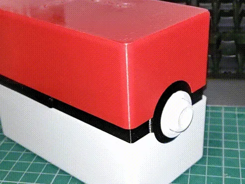 Yoto Card Storage Box (Pokeball Style)