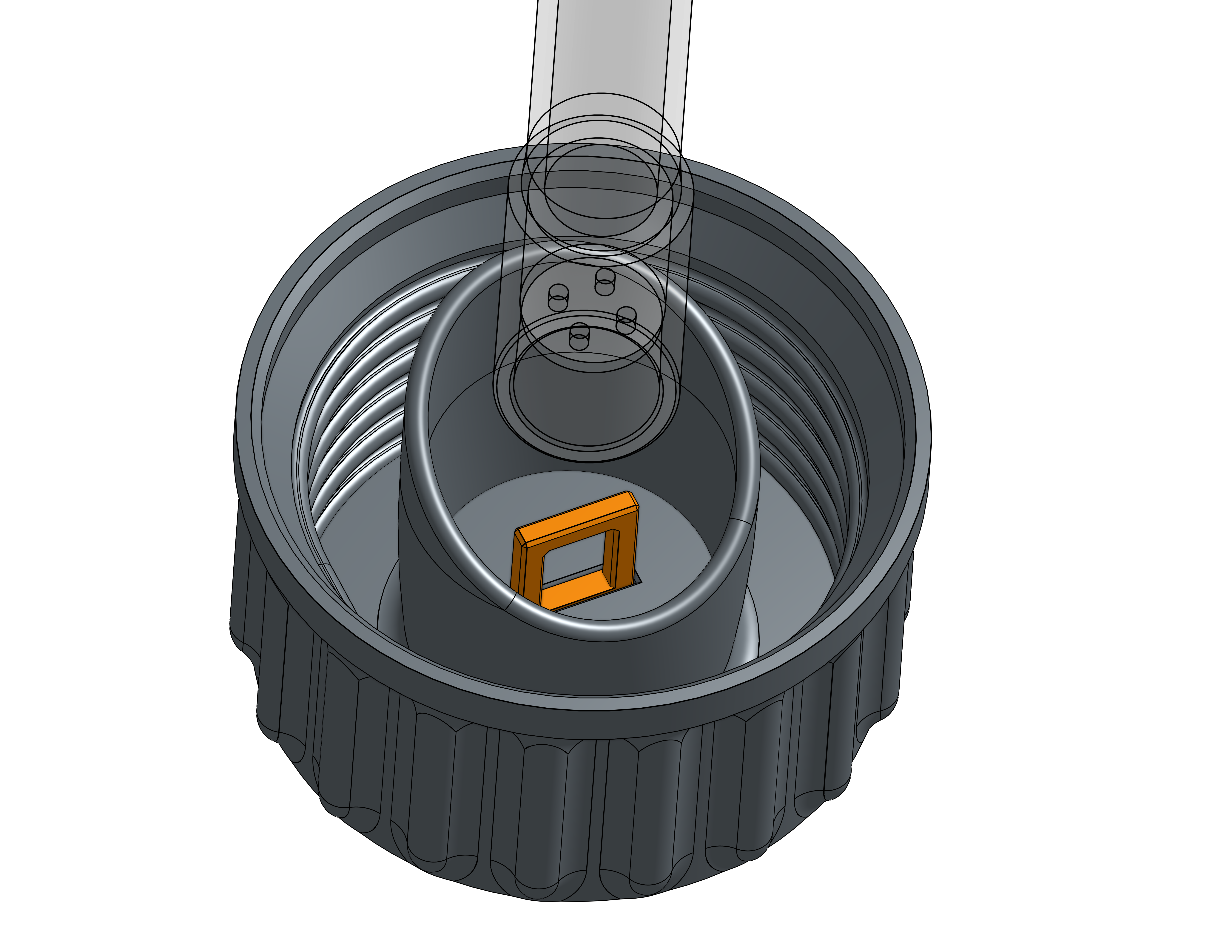 Miniatura 3 do modelo 3D Debowler Lid with GL45 thread