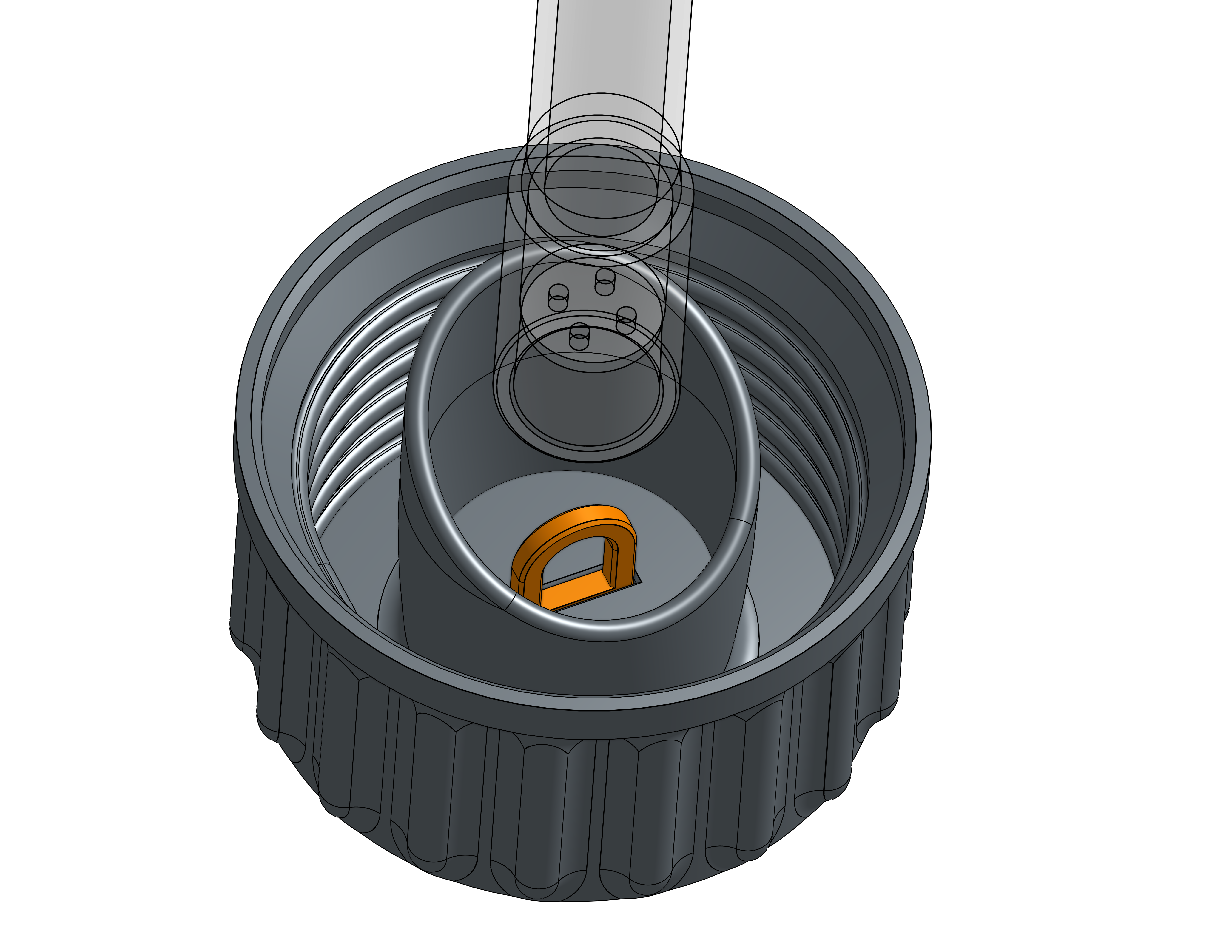 Debowler Lid with GL45 thread