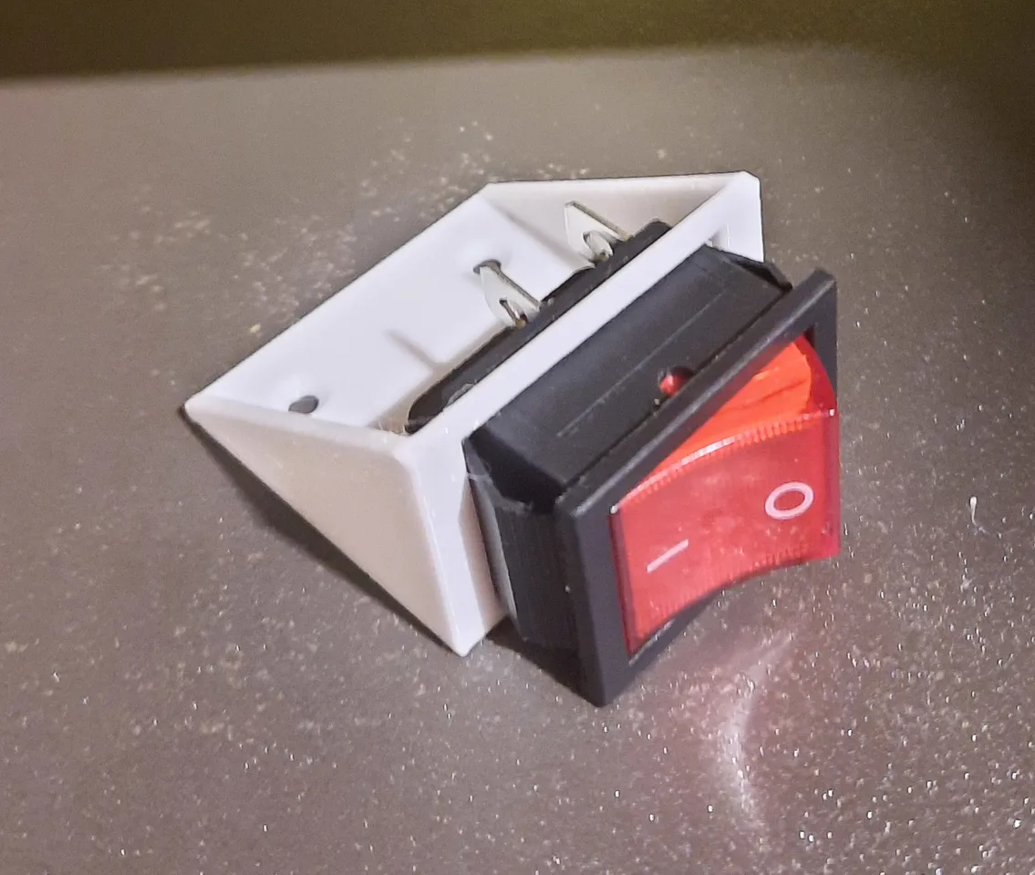 Rocker Power Switch 4Pin Holder by Dubravko Penezic | Download free STL ...
