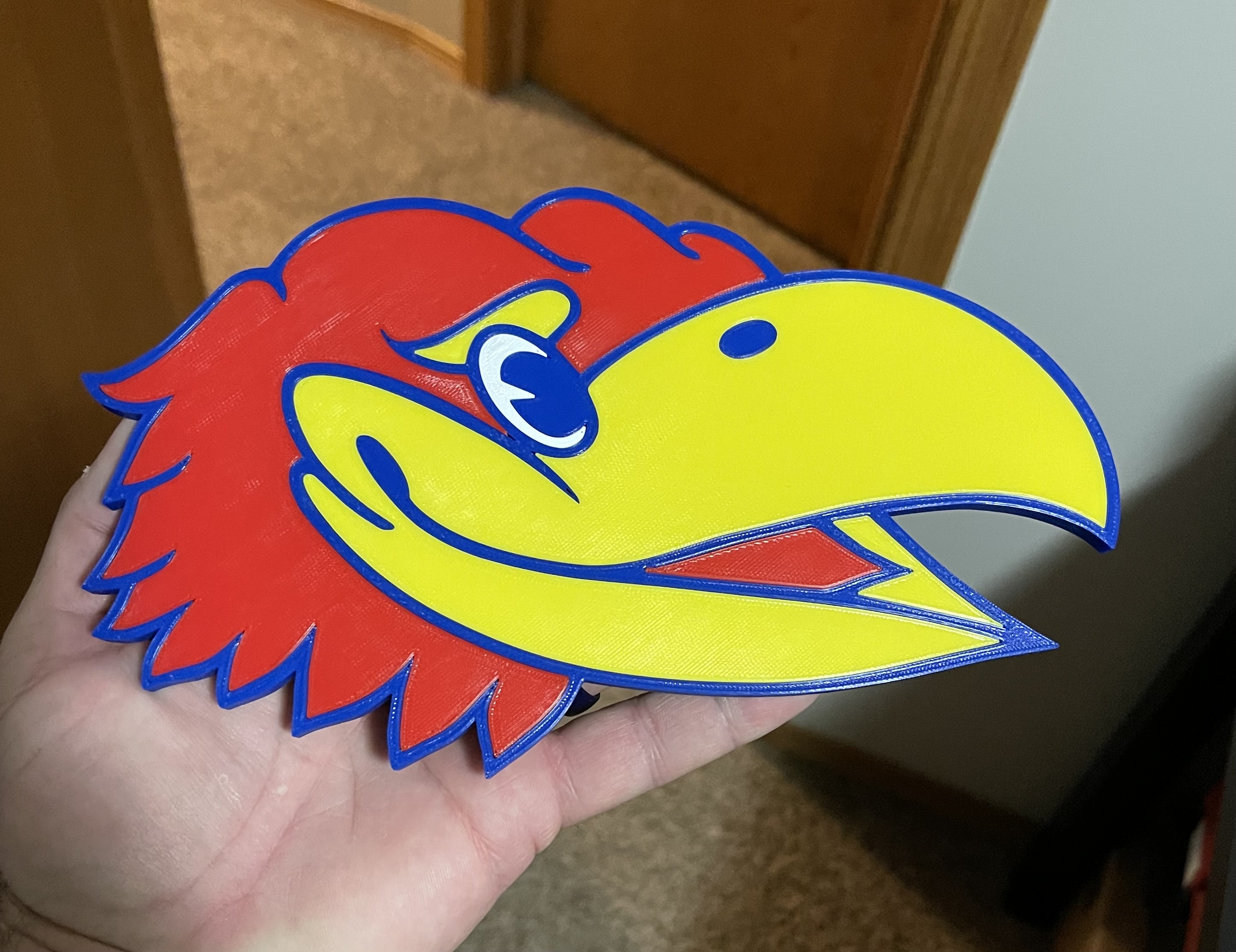 Jayhawk Head by Jeff Download free STL model