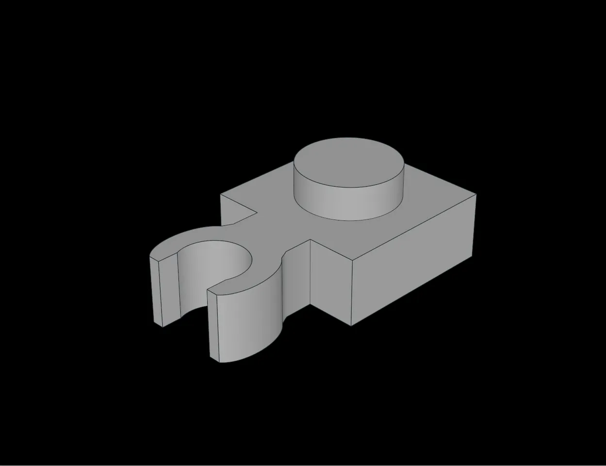 Lego Compatible (4085a.dat) Plate 1 x 1 with Clip Vertical (Thin C-Clip ...