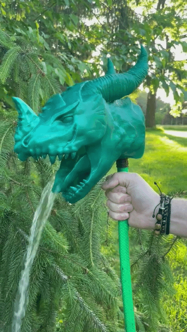 Dragon Head Water Fountain (Supportless Print)
