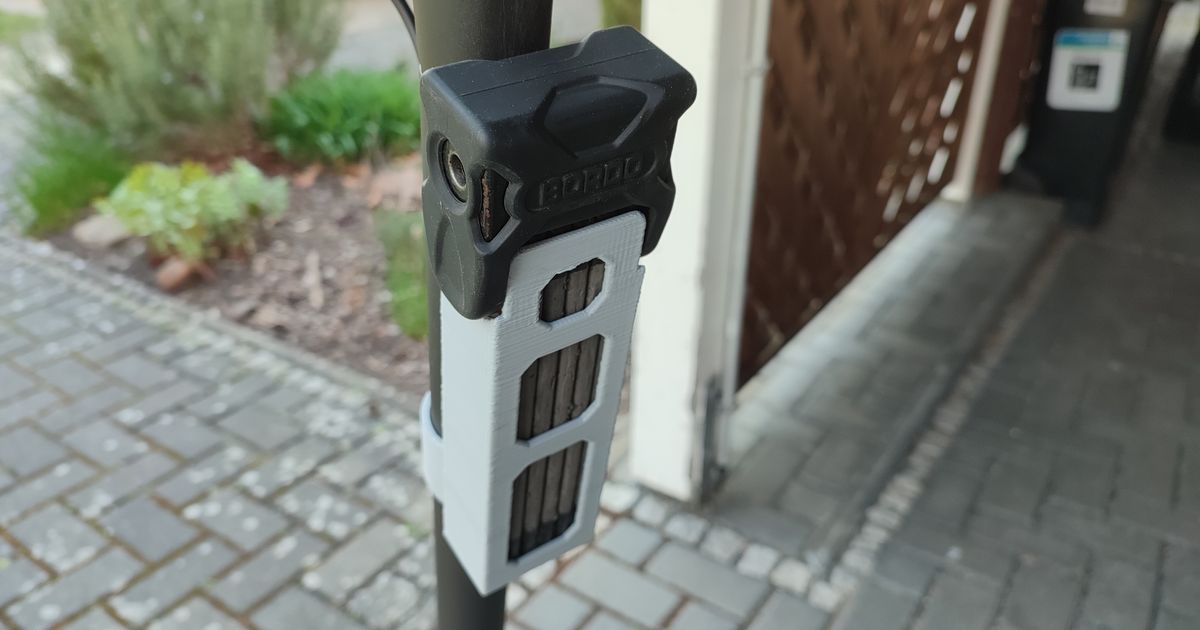Xiaomi Scooter Lock Holder (Abus Bordo) by Evil68 Download free STL