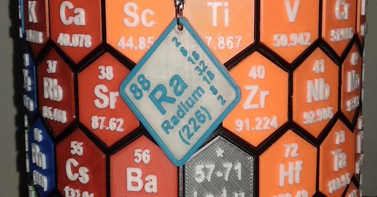 Radium key chain by EzeSko | Download free STL model | Printables.com