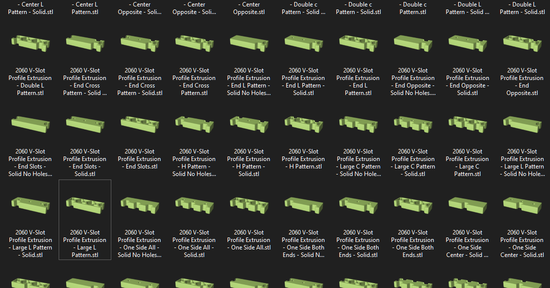 2060 VSlot Profile Set by Jer Download free STL model