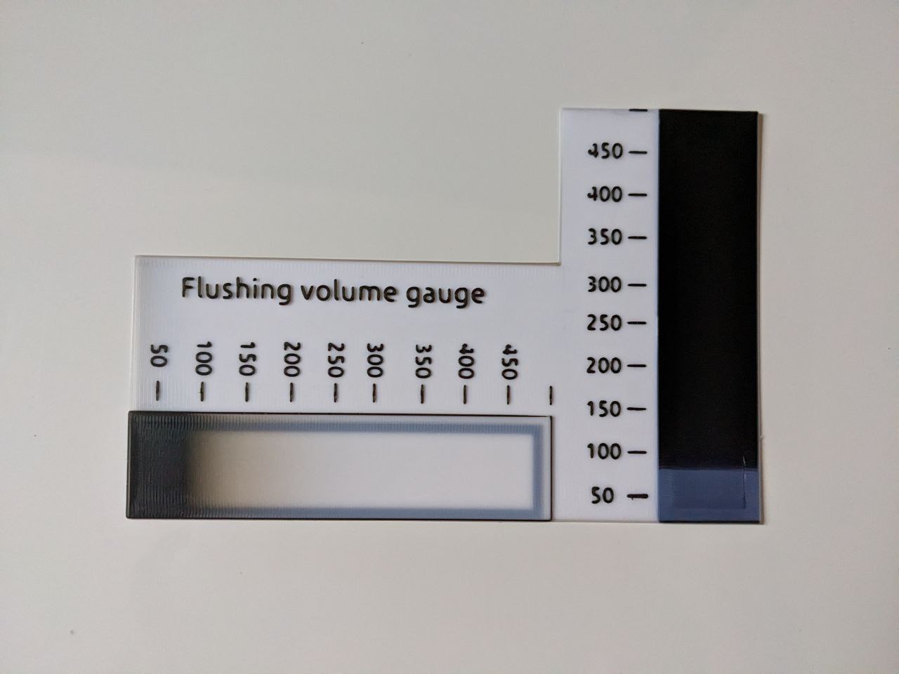 Bambu AMS flushing volume gauge