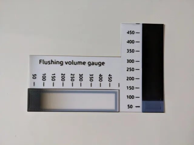 Bambu AMS flushing volume gauge