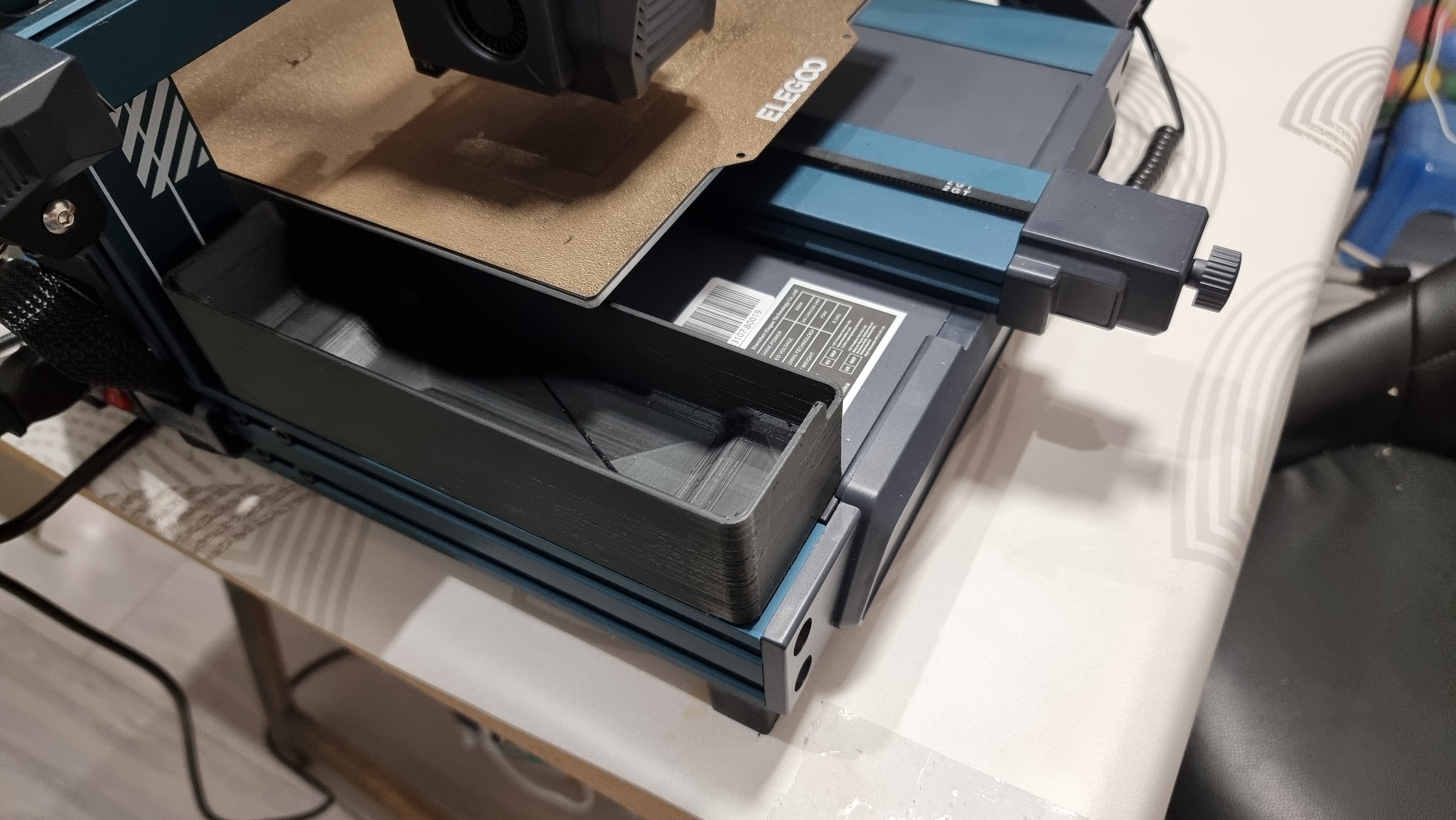 Elegoo Neptune 3/4 Pro scrap bin 3D model thumbnail