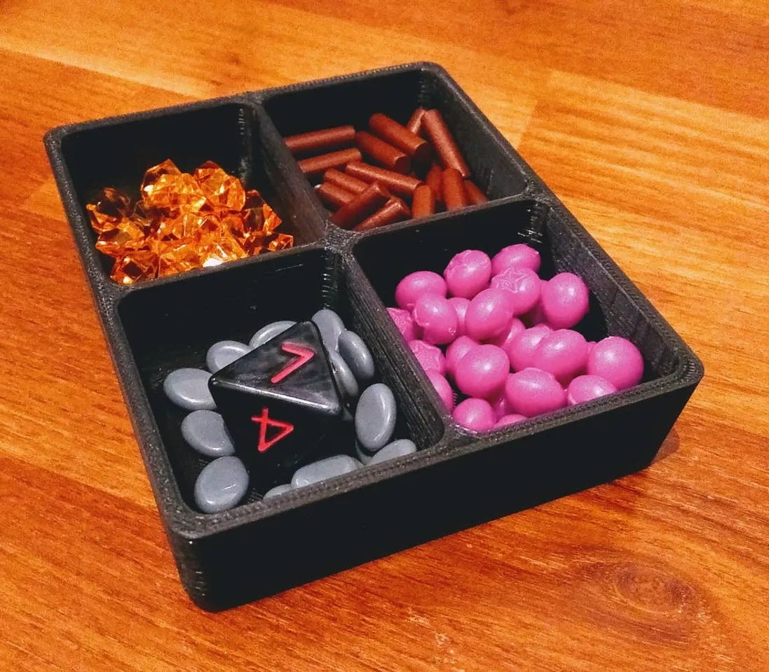 Feldherr Organizer Per Everdell - Inserti Stampati In 3D Per La Scatola Originale, Porta Gettoni E Topper - 3