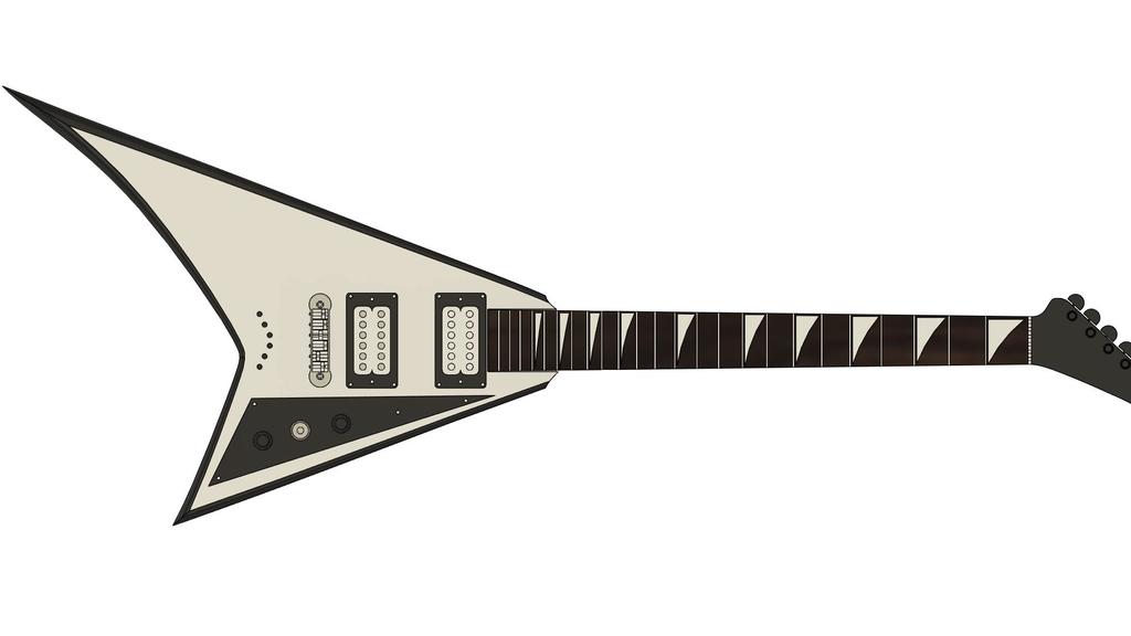 Miniatura 2 do modelo 3D Jackson RR mini guitar Model
