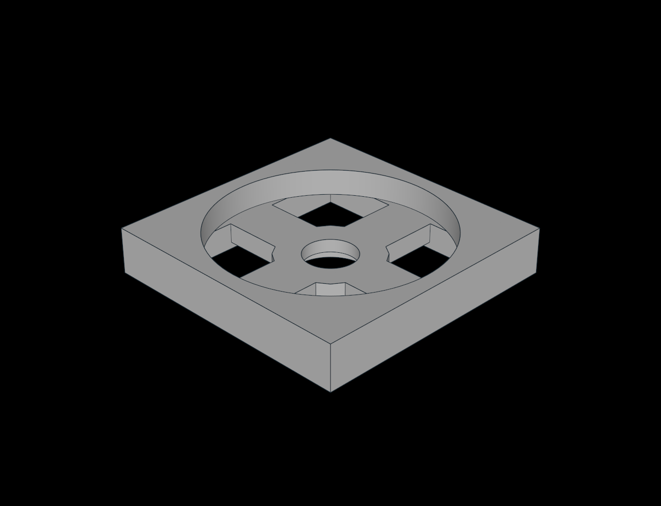Lego Compatible (3680.dat) Turntable  2 x  2 Plate Base