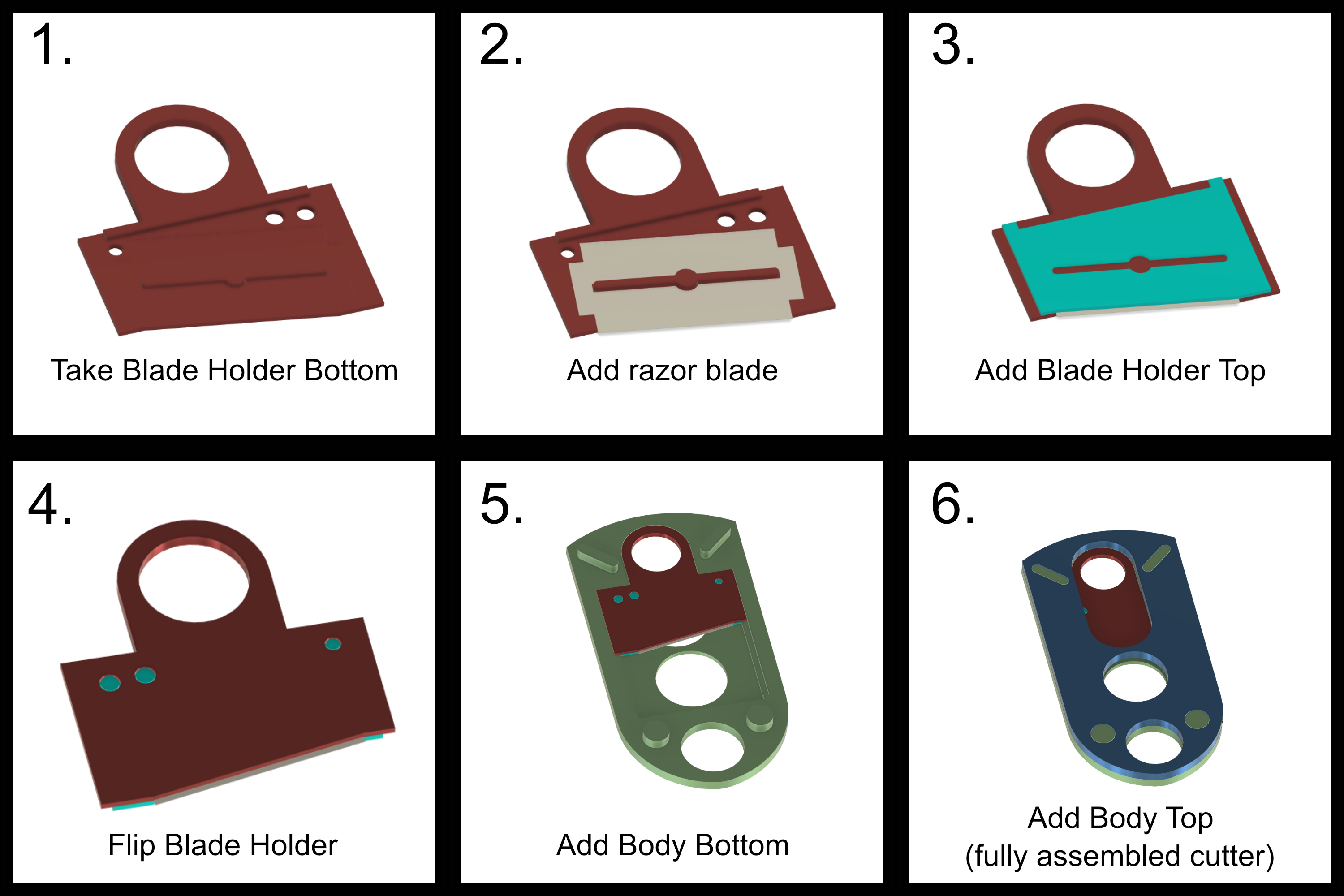 Razor Blade Cigar Cutter by walloper3 Download free STL model