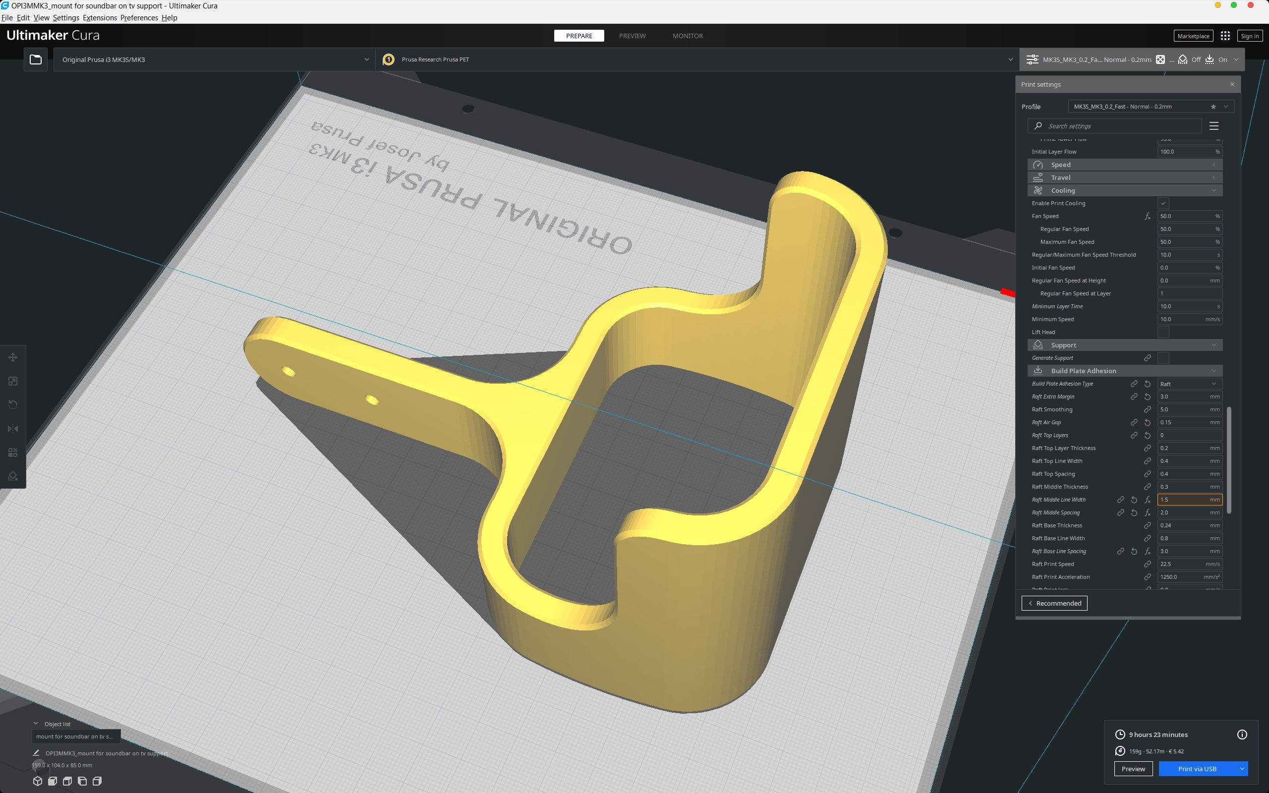 Denon soundbar mount under Phillips TV by Alexandru C. Vernescu