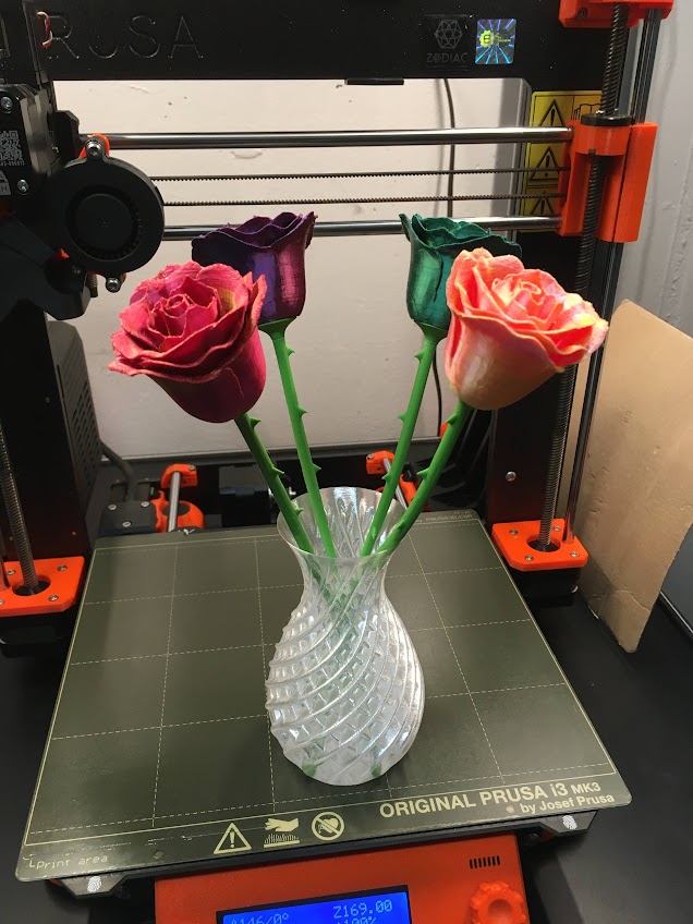 Rose with stem