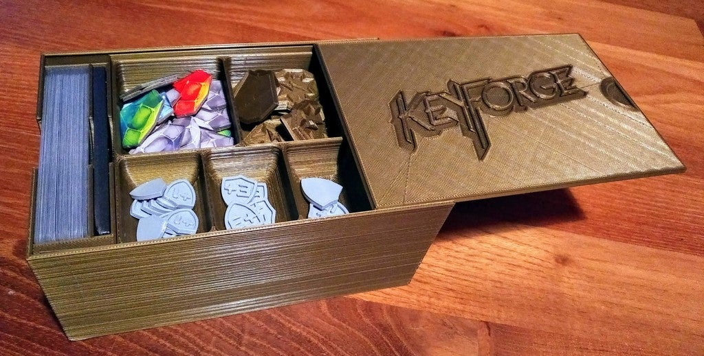 Keyforge Deck and Token Box by Fabmaszter | Download free STL model ...