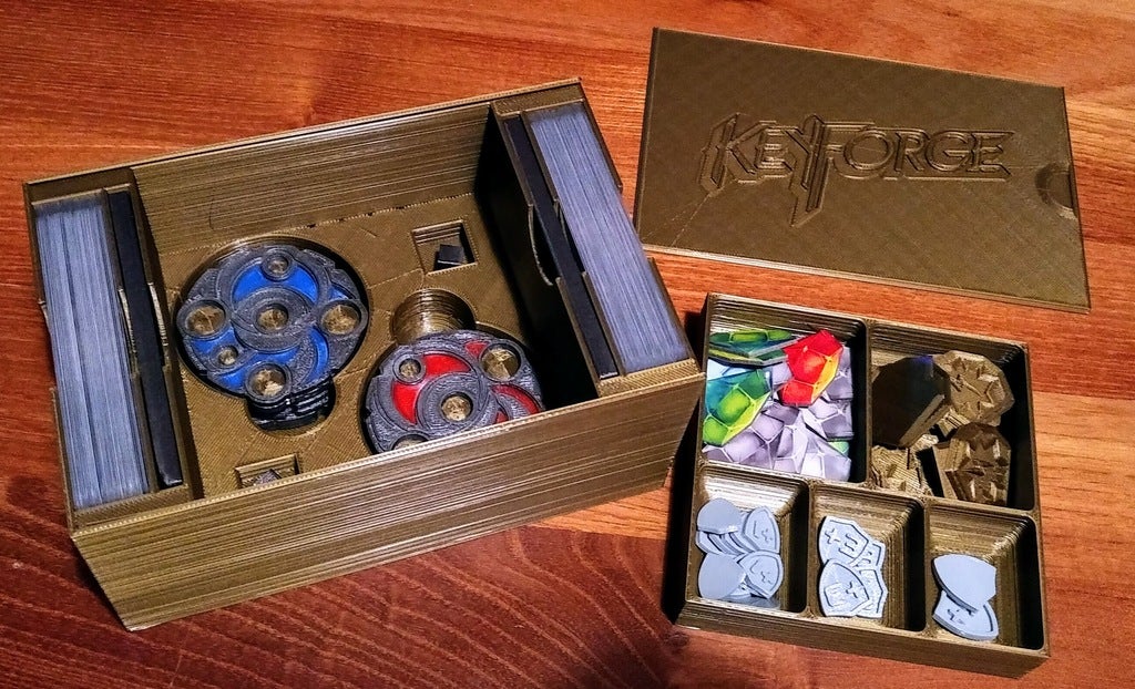 Keyforge Deck and Token Box by Fabmaszter | Download free STL model ...