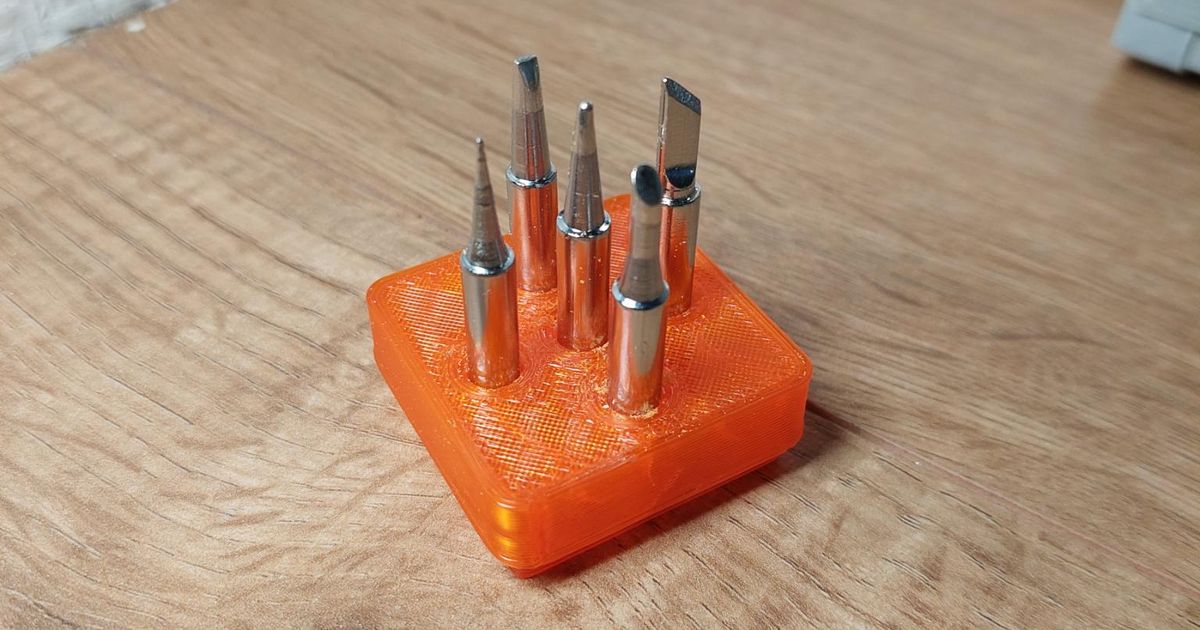 gridfinity soldering tips holder by SuperNitram Download free STL