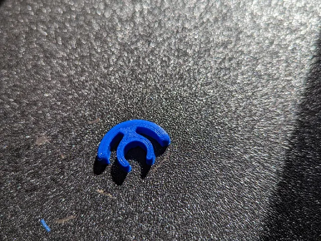 8mm Rod Positioning Clip with Friction Adjustment for Springy Spool Hubs