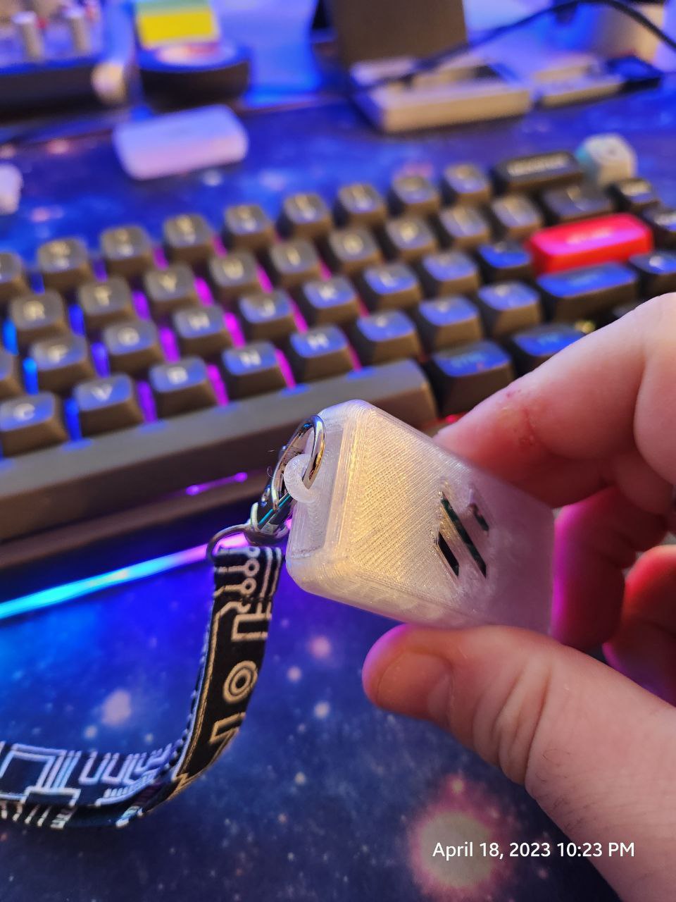 Keychain insert 3D model thumbnail