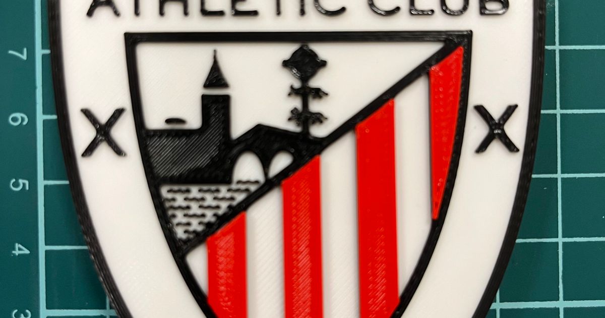 Archivo STL Llavero del Athletic Club de Bilbao 🔑・Objeto de impresión 3D  para descargar・Cults