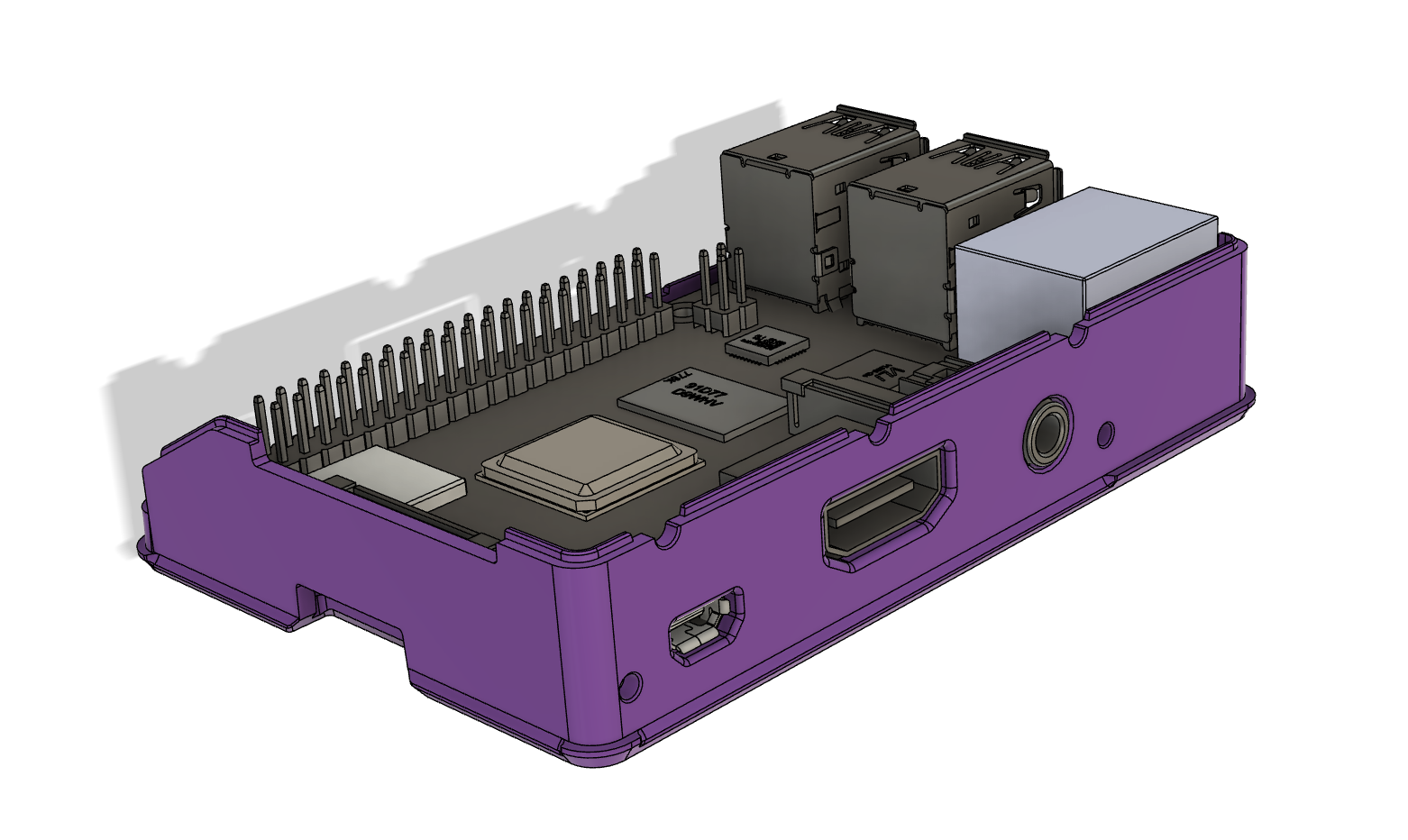 Raspberry Pi 3 Compatible Bottom Panel Replacement For Pi Case 40 ...