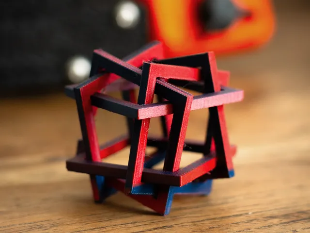 Orderly Tangle - Interlinked Squares