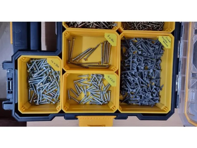 DeWalt Screw box label by Boney | Download free STL model | Printables.com