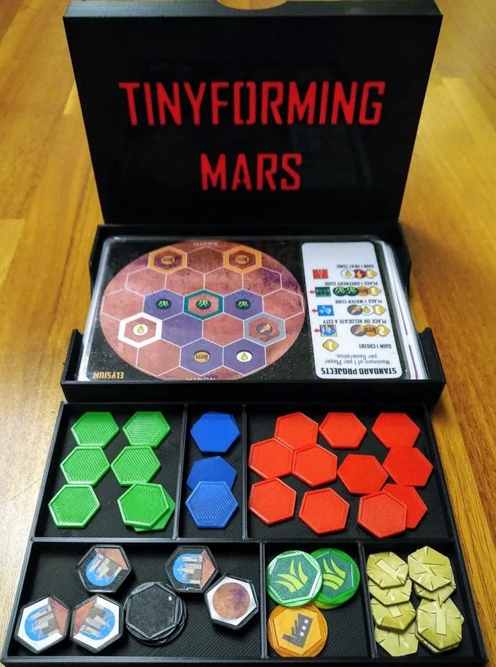 Terraforming Mars A FULL Set of 3D Tokens for the Base Game