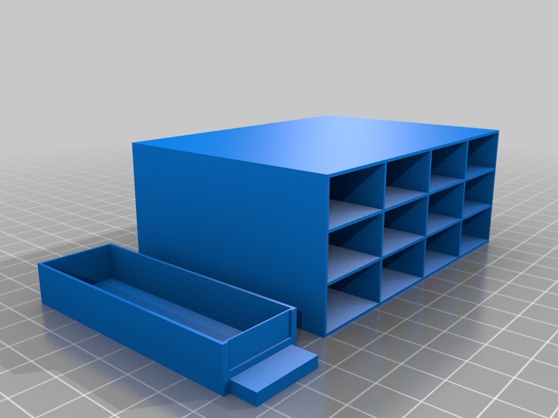 Miniatura 2 do modelo 3D Customizable Storage Box With Drawers