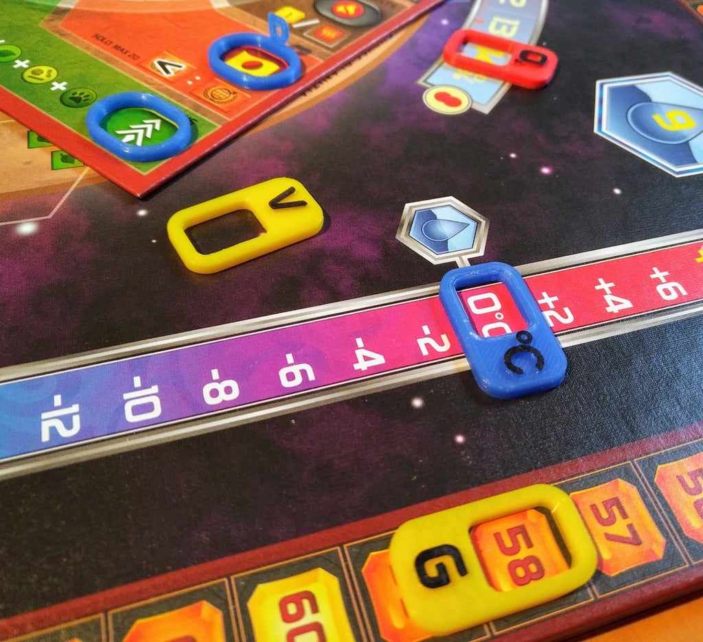 Terraforming Mars Markers by Fabmaszter Download free STL model